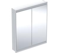 Armario con espejo Geberit ONE con ComfortLight, 2 puertas, montaje oculto, 75x90x15cm, 505.802.00., Color: blanco / aluminio con recubrimiento de polvo - 505.802.00.2