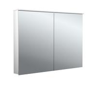Armario con espejo iluminado emco flat 2 Design LED con difusor de luz, 2 puertas, 1000x711x113mm, 979706404