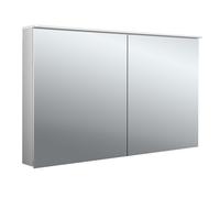 Armario con espejo iluminado emco flat 2 Design LED con difusor de luz, 2 puertas, 1200x711x113mm, 979706405