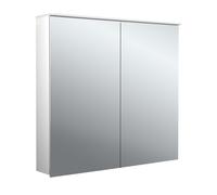 Armario con espejo iluminado emco flat 2 Design LED con difusor de luz, 2 puertas, 800x711x113mm, 979706403