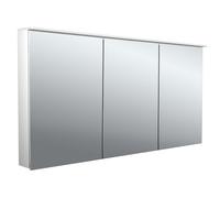 Armario con espejo iluminado emco flat 2 Design LED con difusor de luz, 3 puertas, 1400x711x113mm, 979706406