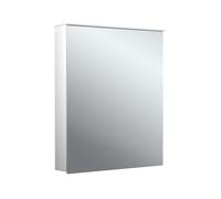 Armario con espejo iluminado emco flat 2 design LED con panel luminoso, 1 puerta con bisagras cambiables, 600x711x113mm, 979706401