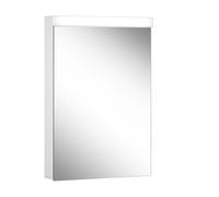 Armario con espejo iluminado LOW basic LED de Schneider, 1 puerta 50cm, tope intercambiable, 495x120x747mm, 171.250.02.0201, Versión: Estándar de la UE/blanco del corpus/3000K