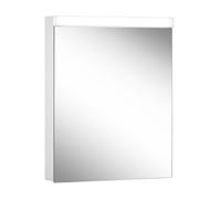 Armario con espejo iluminado LOW basic LED de Schneider, 1 puerta 60cm, bisagra intercambiable, 595x120x747mm, 171.260.02.02, Versión: EstÃ¡ndar de la UE/blanco del corpus/4000K