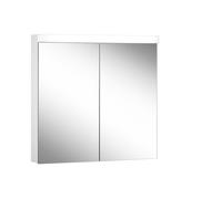 Armario con espejo iluminado LOW basic LED de Schneider, 2 puertas 40/40cm, 795x120x747mm, 171.280.02.0201, Versión: Estándar de la UE/blanco del corpus/3000K