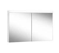 Armario con espejo iluminado LOW basic LED de Schneider, 2 puertas 60/60cm, 1195x120x747mm, 171.320.02.02, Versión: EstÃ¡ndar de la UE/blanco del corpus/4000K
