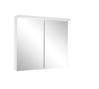 Armario con espejo iluminado Schneider BORDO TW LED, 2 puertas, 79,5x72,6x17,8cm, 188.080.02.50, Versión: Normativa de la UE/corpus anodizado en plata