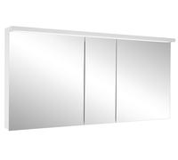 Armario con espejo iluminado Schneider BORDO TW LED, 3 puertas, 149,5x72,6x17,8cm, 188,150., 188.150.01.50, Versión: CH estÃ¡ndar/cuerpo anodizado plata