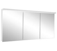 Armario con espejo iluminado Schneider BORDO TW LED, 3 puertas de igual tamaño, 179,5x72,6x17,8cm, 188,180., 188.180.02.50, Versión: Normativa de la UE/corpus anodizado en plata