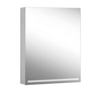 Armario con espejo iluminado Schneider GRACE TW, 1 puerta a la izquierda, 595x120x700mm, regulable, 2000-6500K, 116.461.01.50, Versión: CH estÃ¡ndar/cuerpo anodizado plata