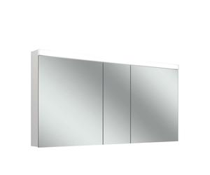 Armario con espejo iluminado Schneider LOW basic LED 15, 3 puertas 60/30/60cm, 1495x147x747mm, 171.550.01.0201, Versión: CH standardna/korpusno bela/3000K