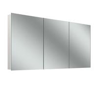 Armario con espejo iluminado Schneider Style TW LED, 3 puertas de igual tamaño, 151,5x71,5x12cm, 194.151.01.02, Versión: CH estándar/estuche blanco