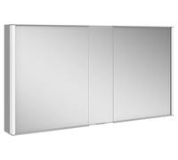 Armario con espejo KEUCO Royal Match de pared, 2 puertas, elemento central fijo, 1300mm, 12805171301