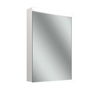 Armario con espejo LED Schneider CARE, 595x867mm, bisagra de puerta a la derecha, iluminación arriba, enchufe abajo a la izquierda en el interior, con dispensador, 193.064.01.02, Versión: CH estándar/