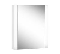 Armario con espejo Schneider EASY LED, 1 puerta, bisagras cambiables, 60x70x14cm, 175.060.02.0201, Versión: Estándar de la UE/blanco del corpus/3000K
