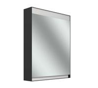 Armario con espejo Schneider FILO H mpotrado, regleta de luces superior, 595x147x759mm, bisagra de puerta derecha, 1 caja de enchufe izquierda, 180.061.02.44, Versión: Normativa de la UE/cuerpo ne