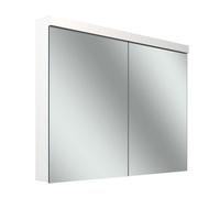 Armario con espejo Schneider LOW plus LED, 2 puertas 50/50cm, 995x120x747mm, iluminación superior, 172.100.01.02, Versión: CH estándar/blanco corporal/4000K