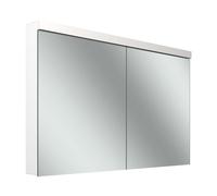 Armario con espejo Schneider LOW plus LED, 2 puertas 60/60cm, 1195x120x747mm, iluminación superior, 172.120.02.02, Versión: Norma UE/blanco corporal/4000K