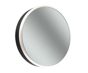 Armario con espejo Schneider LUNE D2W, abatible a la izquierda, redondo, diámetro 733mm, LED todo horizonte, 210.073.01.41, Versión: CH estándar/negro mate