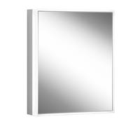 Armario con espejos GLOW classic HCL de Schneider, 1 puerta de 50 cm, con bisagra a la derecha, 525x158x731 mm, iluminación perimetral, regulable de forma continua, 182.051.02.50, Versión: Normativa d