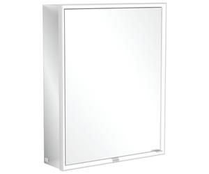 Armario con espejos My View Now de Villeroy & Boch, 1 puerta, bisagra izquierda, con iluminación, con interruptor de encendido/apagado, compatible con Smart Home, 600x750x168mm, A4576L00