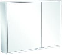 Armario con espejos My View Now de Villeroy & Boch, 2 puertas, con iluminación, con interruptor de encendido/apagado, compatible con Smart Home, 1000x750x168mm, A4571000