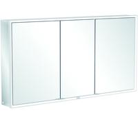 Armario con espejos My View Now de Villeroy & Boch, 3 puertas, con iluminación, con interruptor de encendido/apagado, compatible con Smart Home, 1400x750x168mm, A4571400