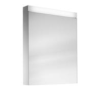 Armario con espejos PATA LED de Schneider, 1 puerta 60cm, tope intercambiable, 595x120x756mm, iluminación superior regulable, 161.060.01.0201, Versión: CH standardna/korpusno bela/3000K