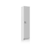 Armario de 1 puerta en blanco artik 37x180 cm multi useful 37