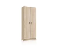 Armario de 2 puertas en roble canadian 73x180 cm multi useful 73