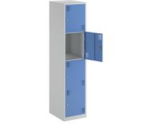 Armario de 4 compartimentos bajo llave Alvina eurokraft basic, 1 sección