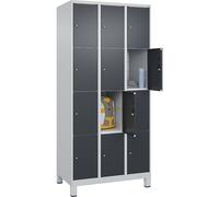 Armario de 4 compartimentos Classic PLUS C+P, 3 secciones