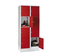 Armario de 4 compartimentos München Wolf, 2 secciones