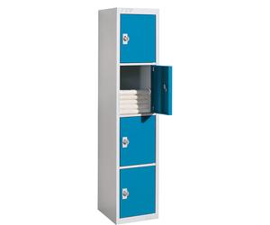 Armario de 4 compartimentos Venlo eurokraft basic, 1 sección