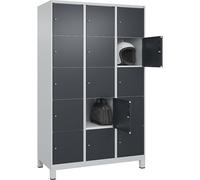Armario de 5 compartimentos Classic PLUS C+P, 3 secciones