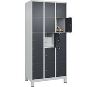 Armario de 5 compartimentos Classic PLUS C+P, 3 secciones