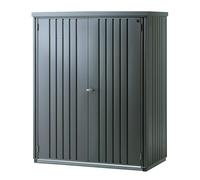 Armario de acero para exterior biohort para equipos 150 155 x 182.5 x 83 cm y capacidad de 2347 l gris