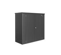Armario de acero para exterior biohort para equipos 190 x 182.5 x 83 cm y capacidad de 2700 l gris