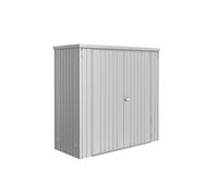 Armario de acero para exterior biohort para equipos 190 x 182.5 x 83 cm y capacidad de 2700 l gris plata