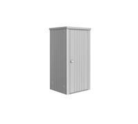 Armario de acero para exterior biohort para equipos 90 93 x 182.5 x 83 cm y capacidad de 140 l gris plata