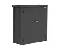 Armario de acero para exterior biohort romeo 132 x 140 x 57 cm y capacidad de 1053 l gris oscuro