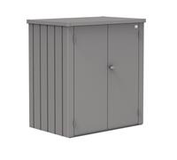 Armario de acero para exterior biohort romeo 132 x 140 x 87 cm y capacidad de 1607 l gris claro