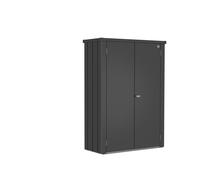 Armario de acero para exterior biohort romeo high 132 x 181 x 57 cm y capacidad de 1100 l gris oscuro