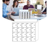 Armario de acrílico montado en la pared para teléfono celular, para oficina en casa y organización de salas de reuniones, ideal para almacenamiento seguro de dispositivos