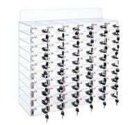 Armario de almacenamiento acrílico con cerradura para teléfono con 60 ranuras, seguro para teléfono con llaves para reuniones, aulas y oficinas, ideal para gestión de dispositivos móviles