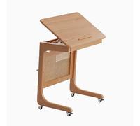 Armario de almacenamiento al vacío con robot móvil, mesa auxiliar, diseño de ratán de resina, para sala de estar, comedor, cocina, oficina en casa