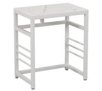 Armario de almacenamiento al vacío con soporte multifuncional para barrer entrada y pasillo, mesa auxiliar pequeña y soporte para pecera, muebles de sala de estar (blanco, 45 x 25 cm)