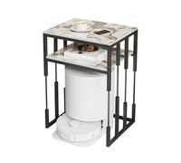 Armario de almacenamiento al vacío, mesita de noche portátil para robot de barrido, mesa auxiliar moderna para sala de estar y comedor