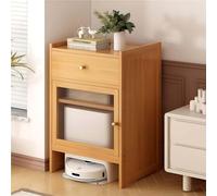 Armario de almacenamiento al vacío robot con estante ajustable, puertas y cajón para organización de sala de estar y cocina