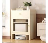 Armario de almacenamiento al vacío robot con estante ajustable, puertas y cajón para organización de sala de estar y cocina